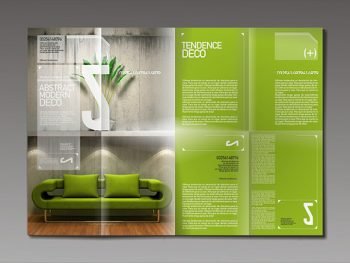 Folleto publicitario plegable